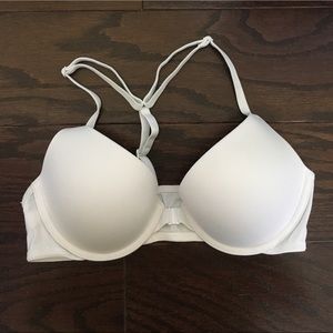Pink white push up bra!